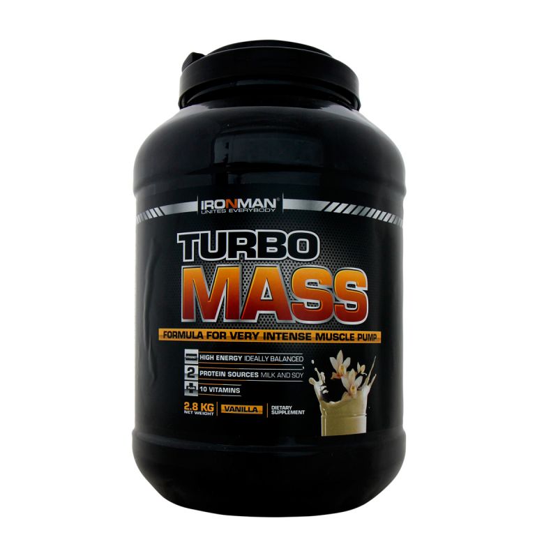 фото Гейнер ironman turbo mass gainer, 2800 г, vanilla