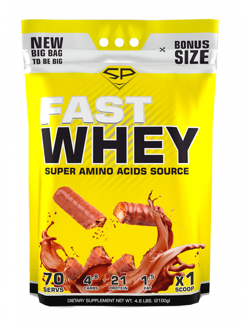 фото Протеин steel power nutrition fast whey, 2100 г, twix