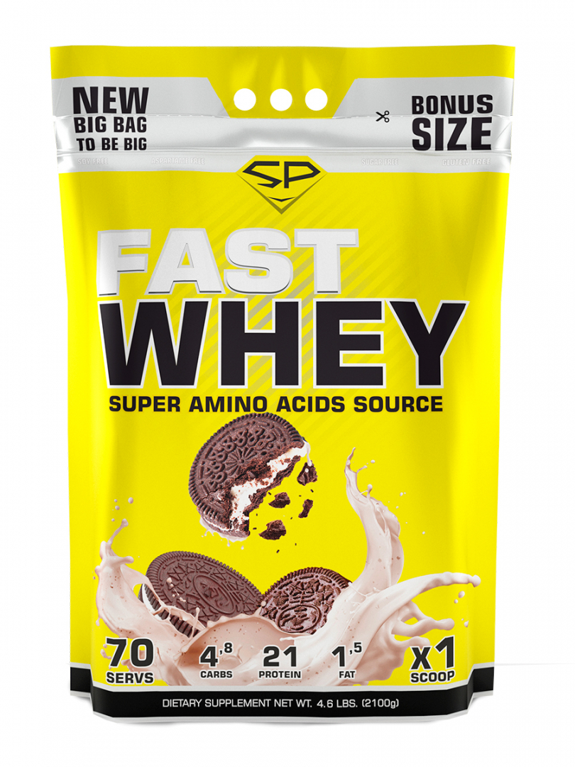 фото Протеин steel power nutrition fast whey, 2100 г, oreo