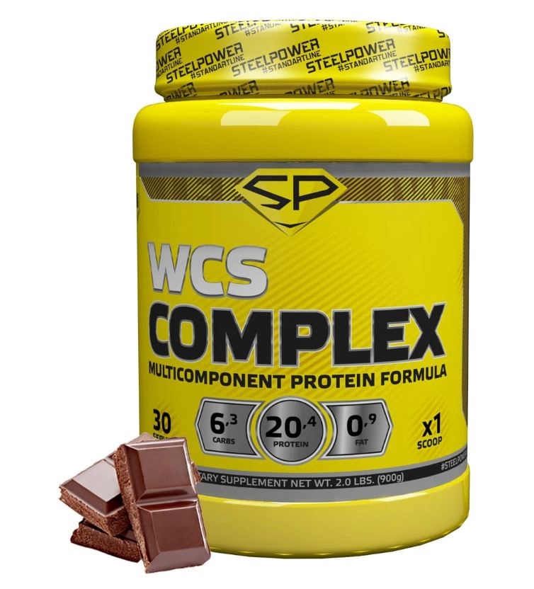 фото Протеин steel power nutrition wcs complex, 900 г, chocolate