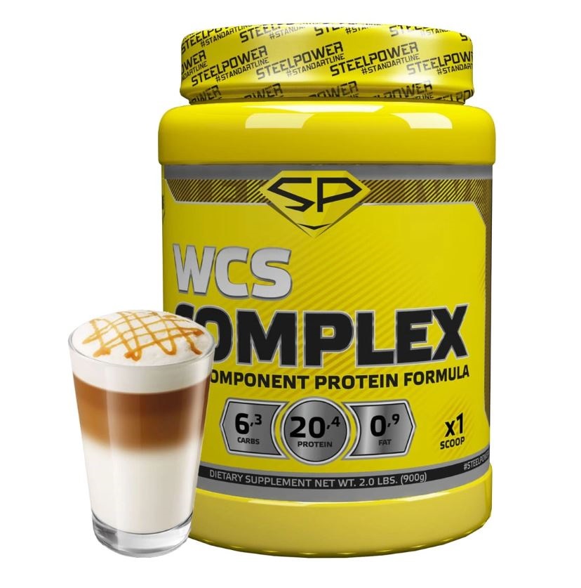 фото Протеин steel power nutrition wcs complex, 900 г, latte