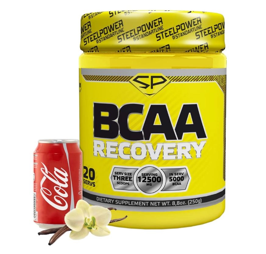 фото Bcaa recovery, вкус «ваниль кола», 250 гр, steelpower steel power nutrition