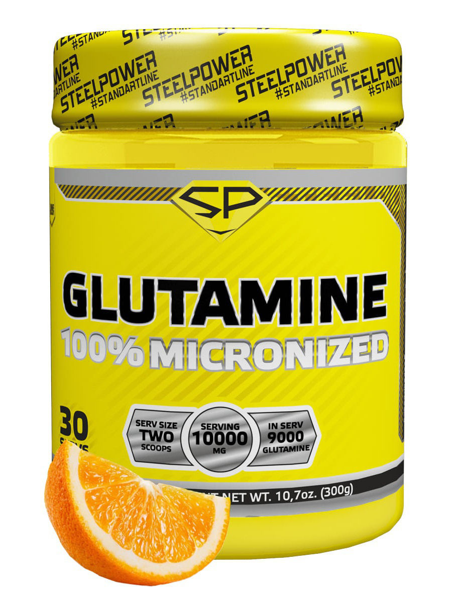 фото Glutamine steel power nutrition, 300 г, orange