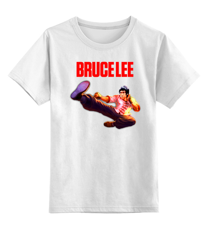 

Детская футболка Printio Bruce lee цв.белый р.104, 0000000759524