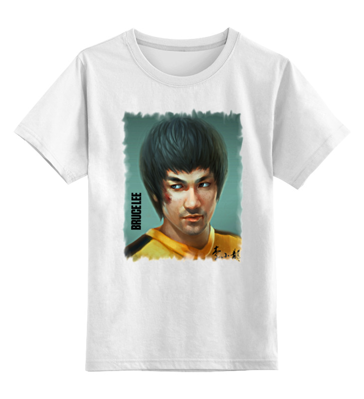 

Детская футболка Printio Bruce lee цв.белый р.104, 0000000758457