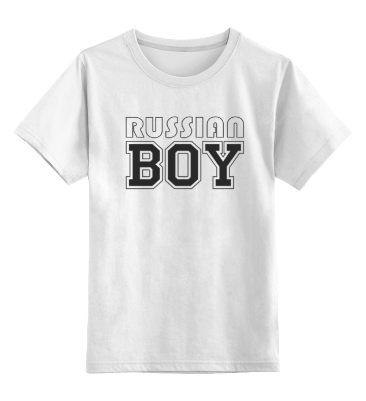 

Детская футболка Printio Russian boy цв.белый р.104, 0000000758159