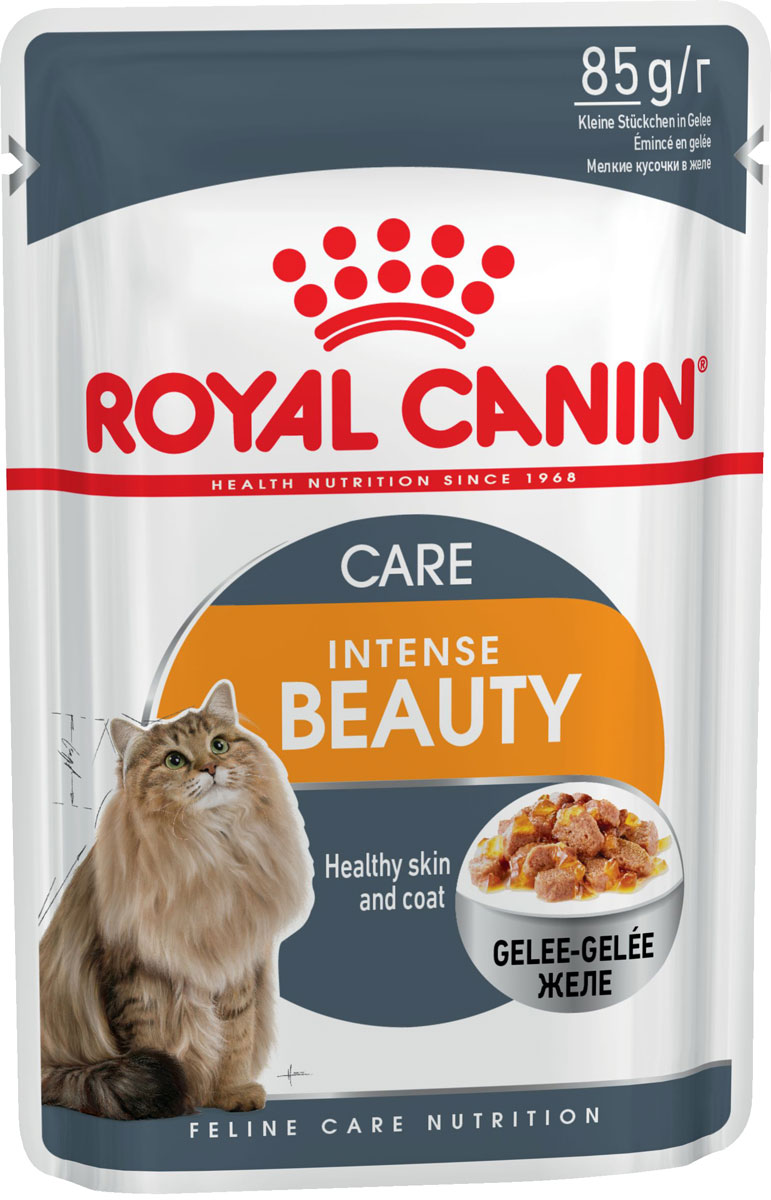 фото Влажный корм для кошек royal canin intense beauty, при аллергии, рыба, 12шт по 85г