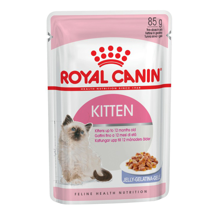 Влажный корм для котят ROYAL CANIN Kitten Instinctive, мясо, 12шт по 85г