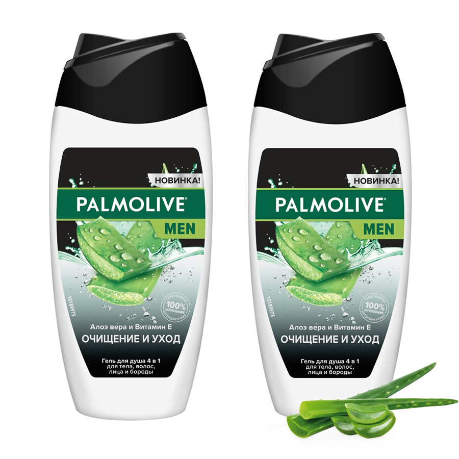 фото Гель для душа palmolive for men очищение и уход, 250мл (набор из 2 шт)