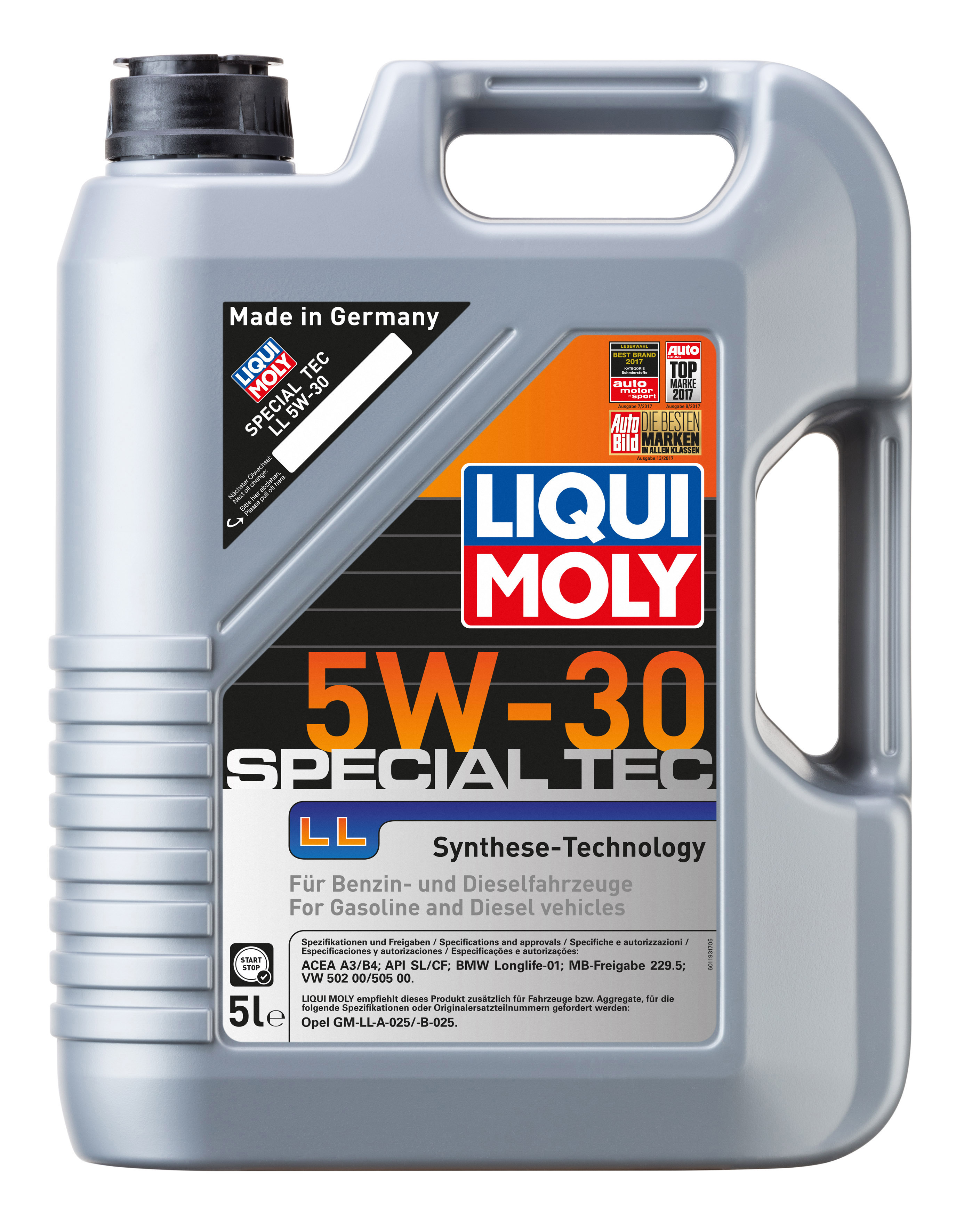 фото Моторное масло liqui moly ll special tec 5w30 5 л