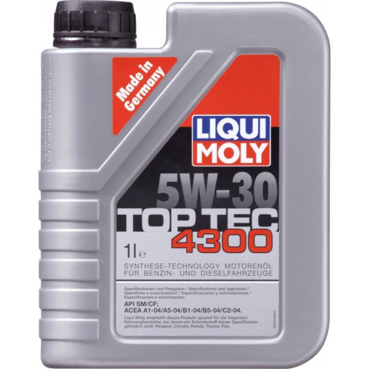 фото Моторное масло liqui moly top tec 4300 2323 5w30 1 л