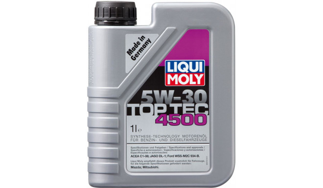 

Моторное масло LIQUI MOLY Top Tec 4500 2318/2317 5W30 1л, Top Tec 4500