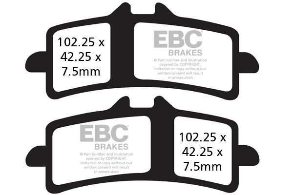 фото Тормозные колодки ebc fa447hh для мотоциклов ebc brakes