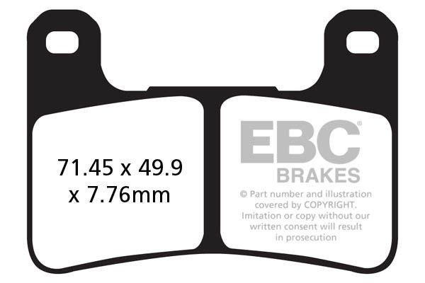 

Тормозные колодки EBC FA379HH для мотоциклов