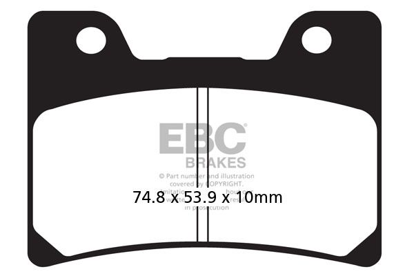 фото Тормозные колодки ebc fa160hh для мотоциклов ebc brakes