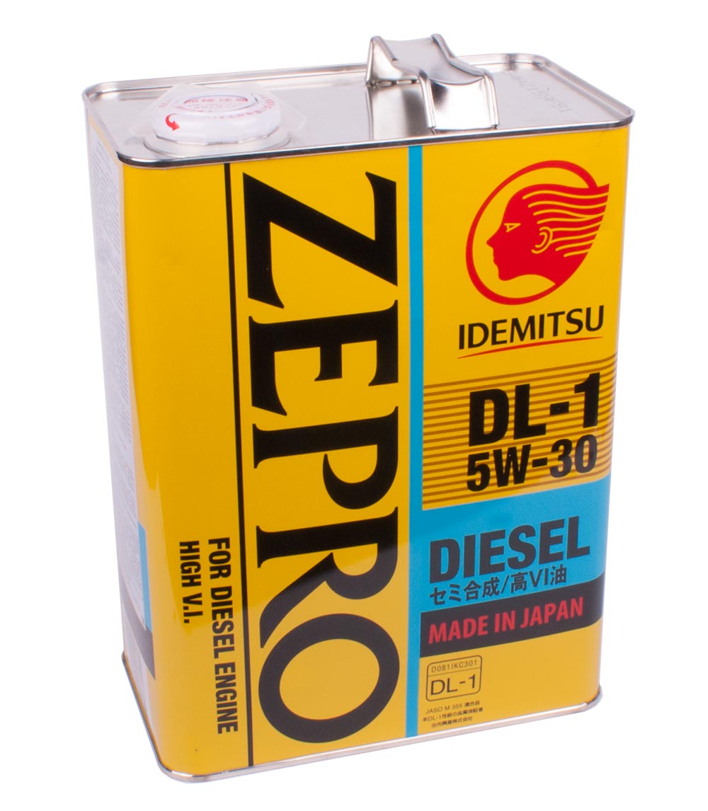 фото Масло idemitsu zepro diesel dl-1 5w30 моторное полусинтетическое 4 л