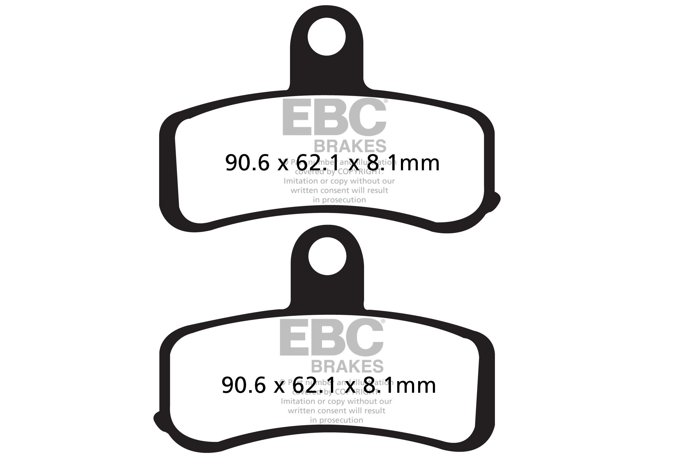 фото Тормозные колодки ebc fa457hh для мотоциклов ebc brakes