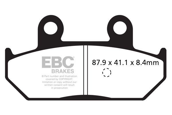 фото Тормозные колодки ebc sfa412hh для мотоциклов ebc brakes