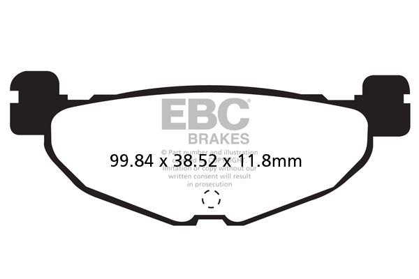 фото Тормозные колодки ebc sfa408 для мотоциклов ebc brakes