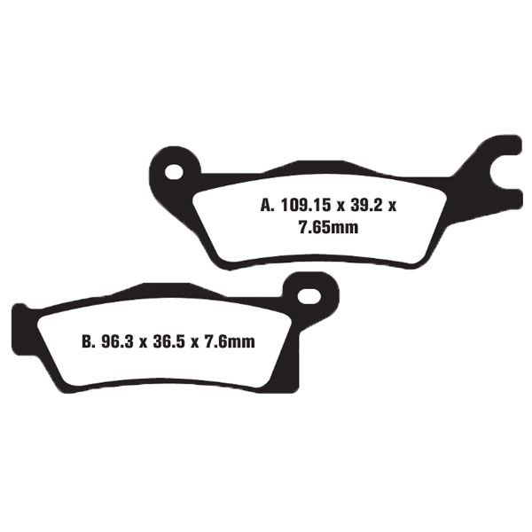 фото Тормозные колодки ebc fa618tt для мотоциклов ebc brakes