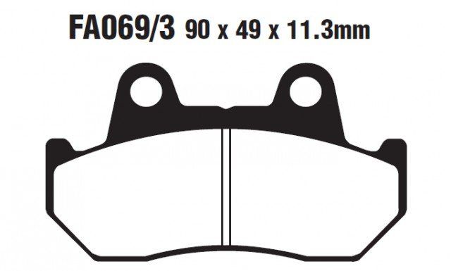 

Тормозные колодки EBC FA069 для мотоциклов