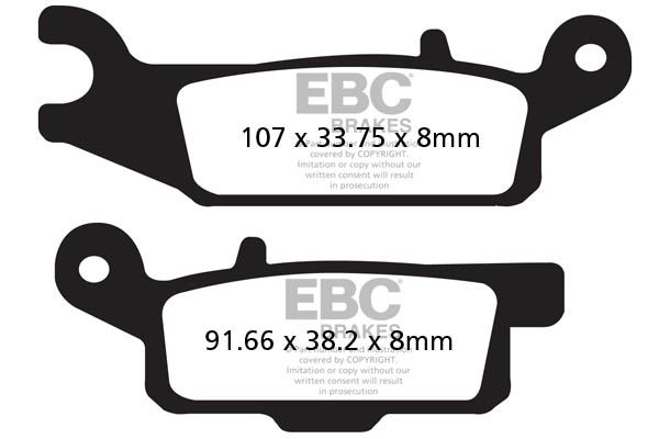 Тормозные колодки EBC FA444TT для мотоциклов