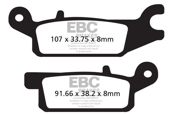 Тормозные колодки EBC FA443TT для мотоциклов