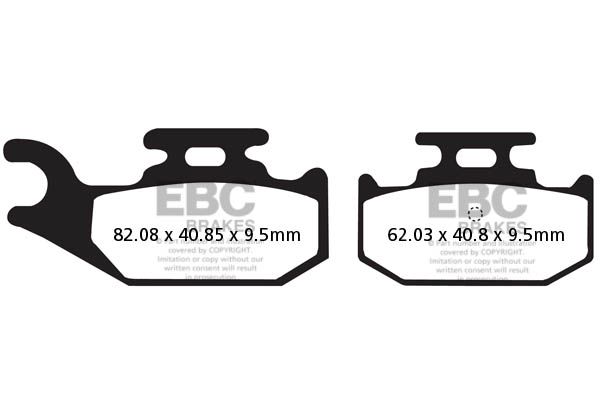 

Тормозные колодки EBC FA428TT для мотоциклов