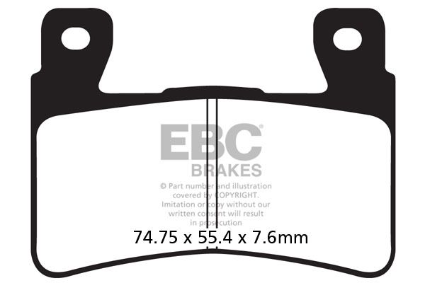 фото Тормозные колодки ebc fa296hh для мотоциклов ebc brakes