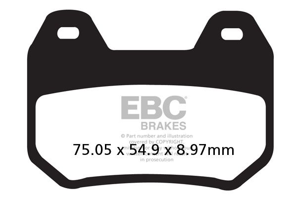 

Тормозные колодки EBC FA304HH для мотоциклов