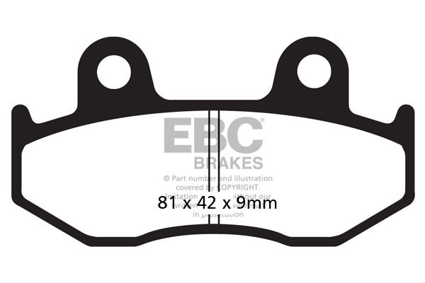 Тормозные колодки EBC SFA323/3 для мотоциклов