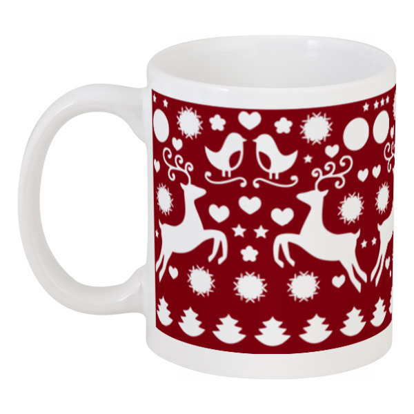 фото Кружка printio новогодние узоры