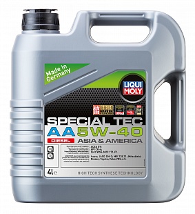 фото 21331 liquimoly нс-синт. мот.масло special tec aa diesel 5w-40 ck-4 e9 (4л) liqui moly