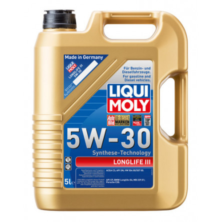 

Моторное масло LIQUI MOLY Longlife III 5W30 5л, Longlife III