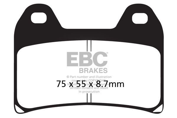 фото Тормозные колодки ebc fa244hh для мотоциклов ebc brakes