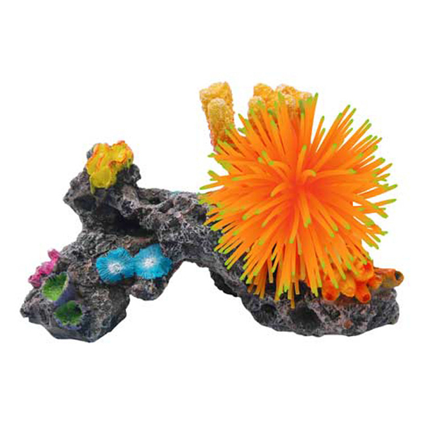 Искусственный коралл Fauna International, разноцветный, 21х13х11 см