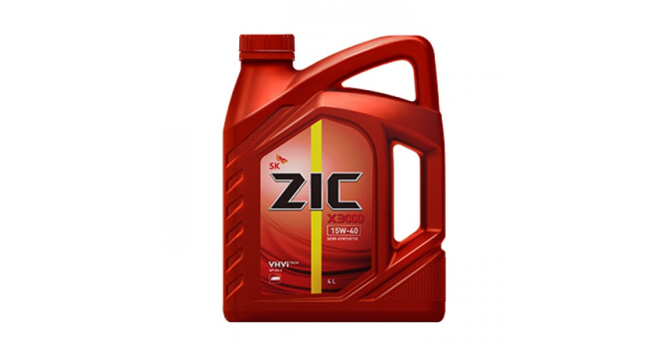

Моторное масло ZIC X3000 15W40 4 л, X3000