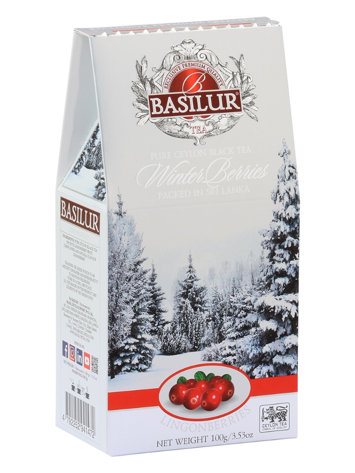 

Чай Basilur ЗИМНИЕ ЯГОДЫ Брусника 100 г картон