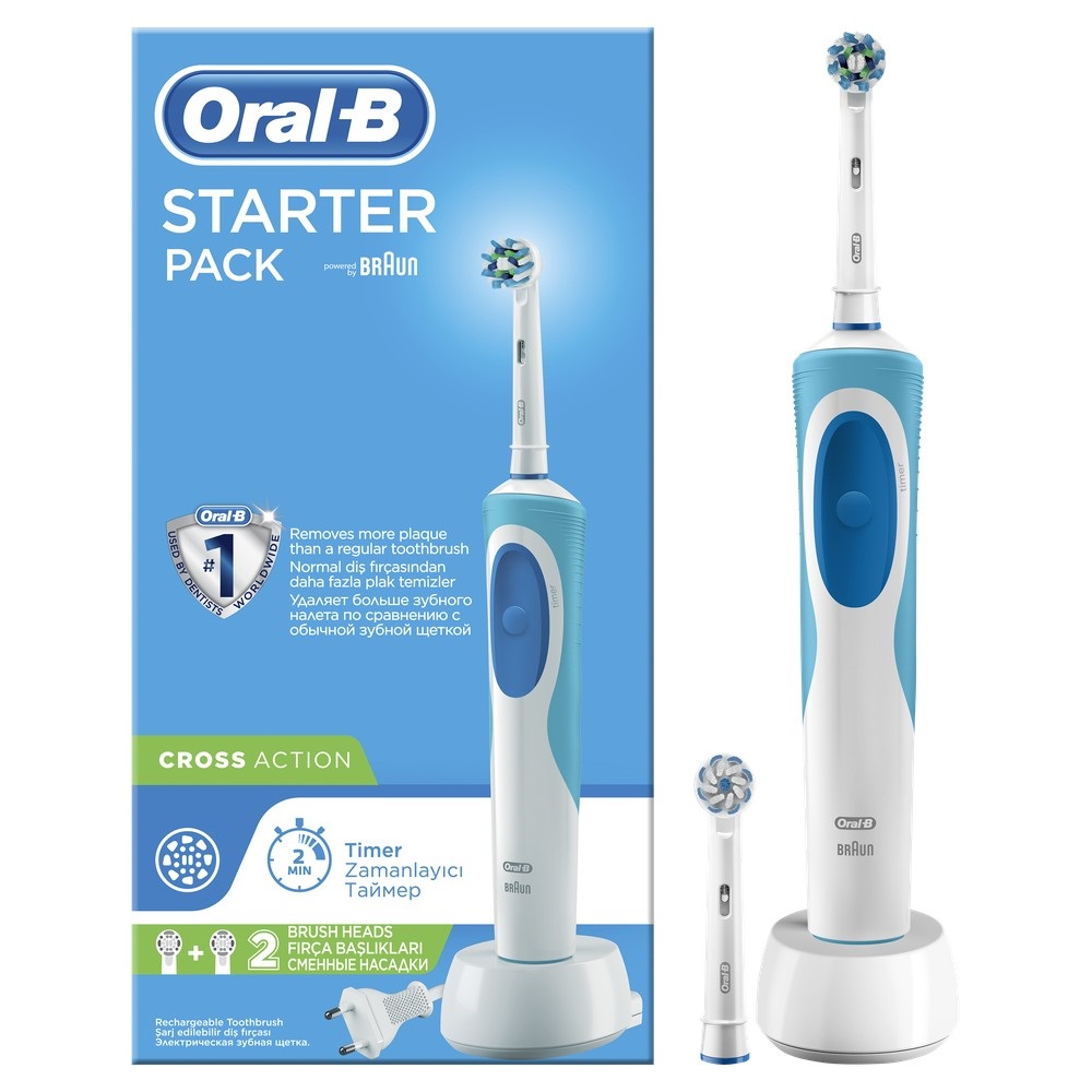 фото Зубная щетка электрическая braun oral-b vitality starter pack d12.523.1