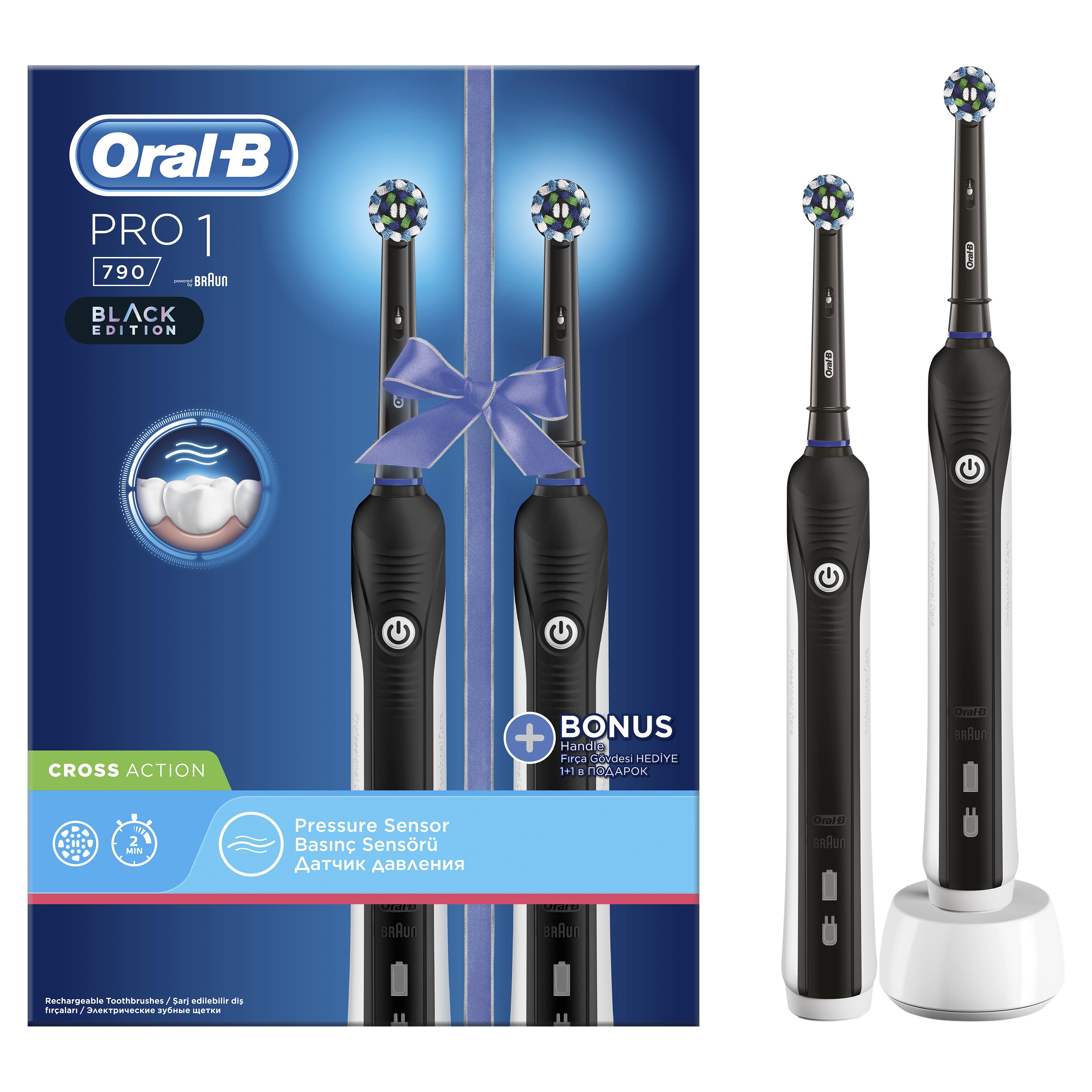 фото Зубная щетка электрическая braun oral-b pro 1 - 790 duo, 2 шт