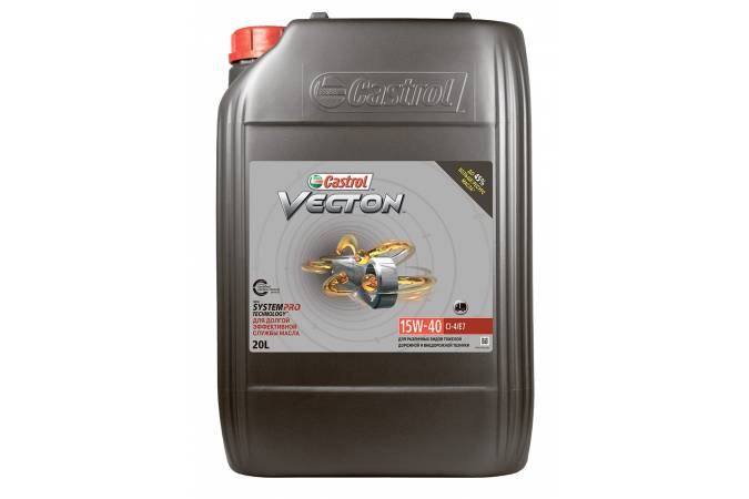 фото Моторное масло castrol vecton e7/ci-4 15b9c6 15w40 20 л