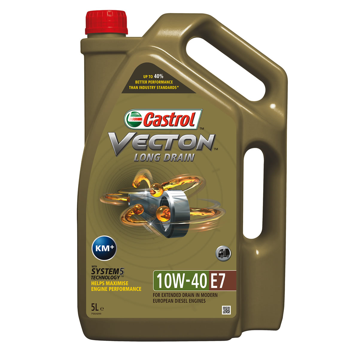 Моторное масло Castrol Vecton Long Drain E7 15B358 10W40 5л