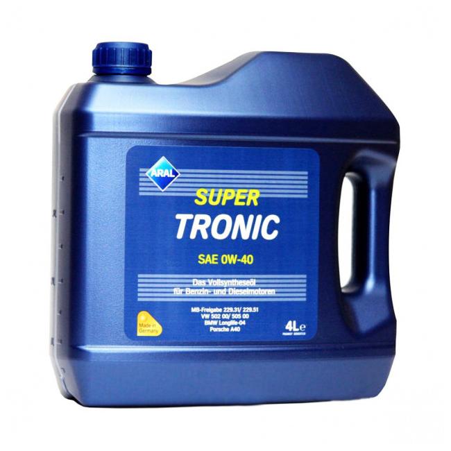 Моторное масло ARAL Super Tronic 0W40 4л