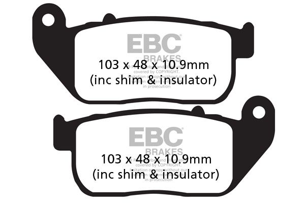 фото Тормозные колодки ebc fa381 для мотоциклов ebc brakes