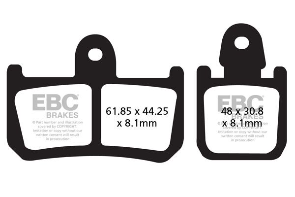 

Тормозные колодки EBC FA442/4HH для мотоциклов