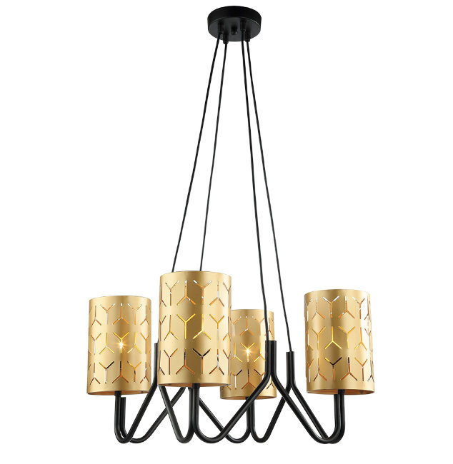 

Подвесная люстра Lumien Hall 4001/4P-BK-GD