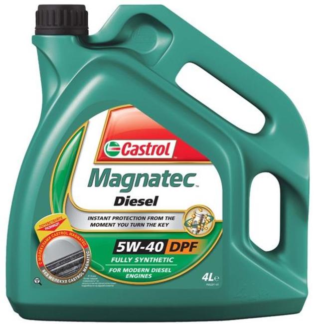 фото Castrol моторное масло castrol magnatec dpf 5w40 дизель син 4л