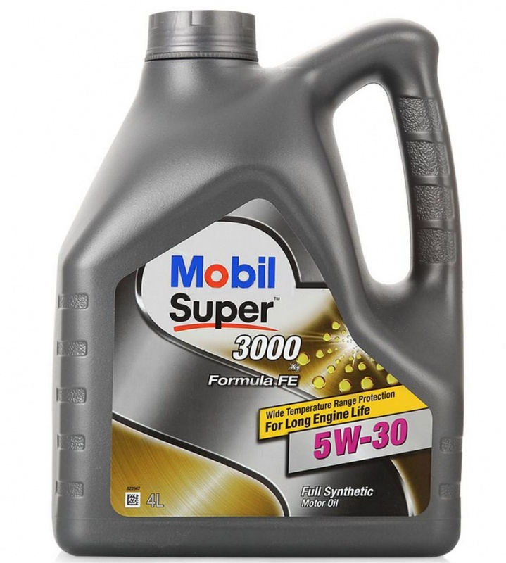 фото Mobil м/масло синтетика mobil super 3000 x1 formula fe 5w-30 4л