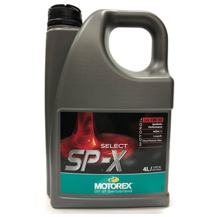

Моторное масло Motorex Select SP-X 5W30 4 л, Select SP-X