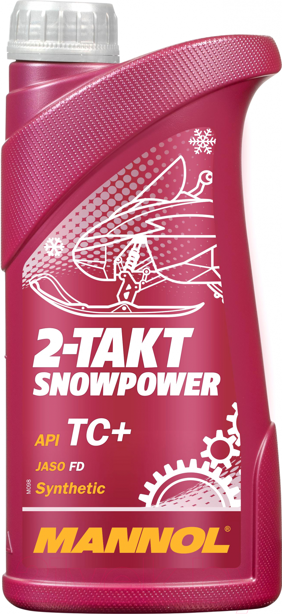 фото 7201 mannol 2-takt snowpower 1 л. синтетическое моторное масло для снегоходов (2t)